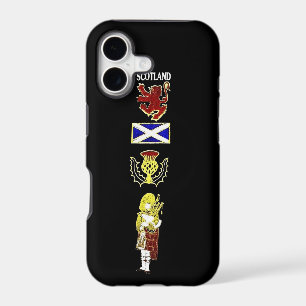 Scottish Lion, Thistle, Flag and Piper in Tartan