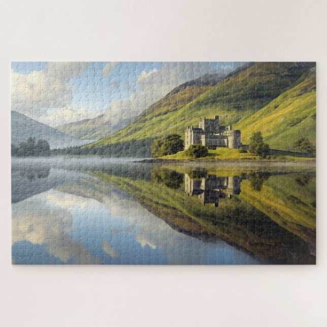 Scottish Loch Reflection Jigsaw Puzzle (Horizontal)