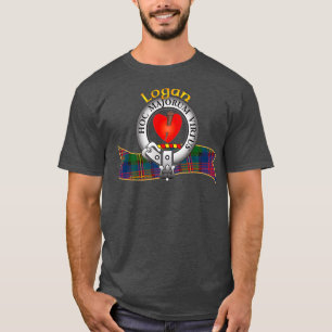 Scottish Logan Clan Tartan Crest A passion nail T-Shirt