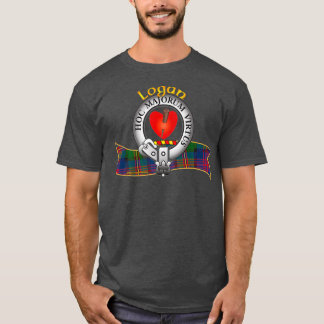 Scottish Logan Clan Tartan Crest A passion nail T-Shirt
