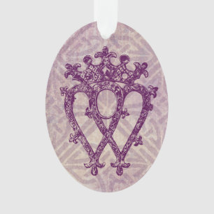 Scottish Luckenbooth Purple Celtic Knot Ornament