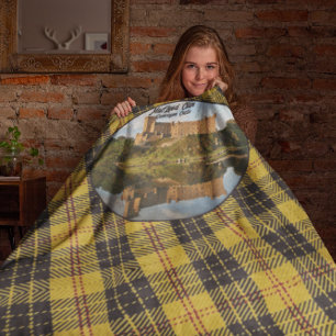 Scottish MacLeod Clan's Castle Sherpa Blanket