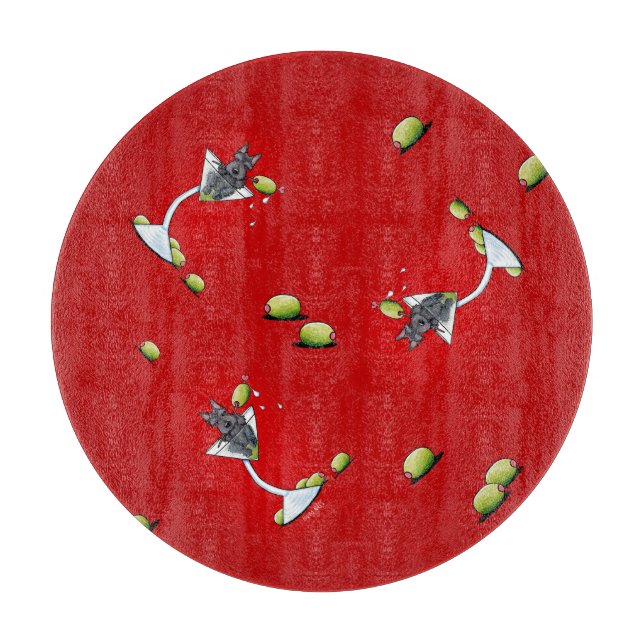 Scottish Martini Cutting Board (Front)