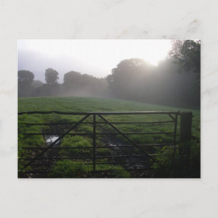 Scottish morning dew postcard