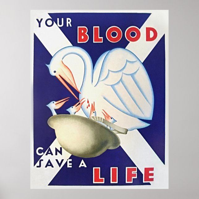 Scottish National Blood Transfusion Association Poster (Front)