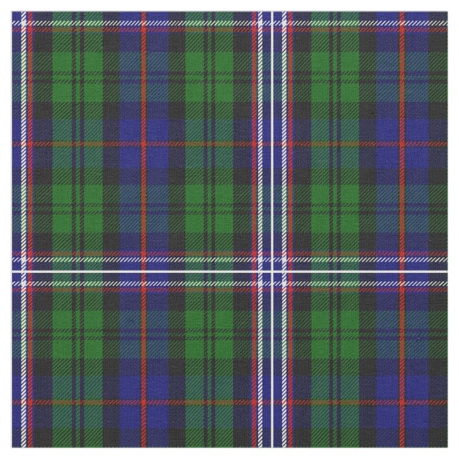 Scottish National Tartan Print Fabric (Close Up)