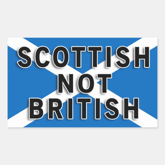 Scottish Not British sticker (Front)