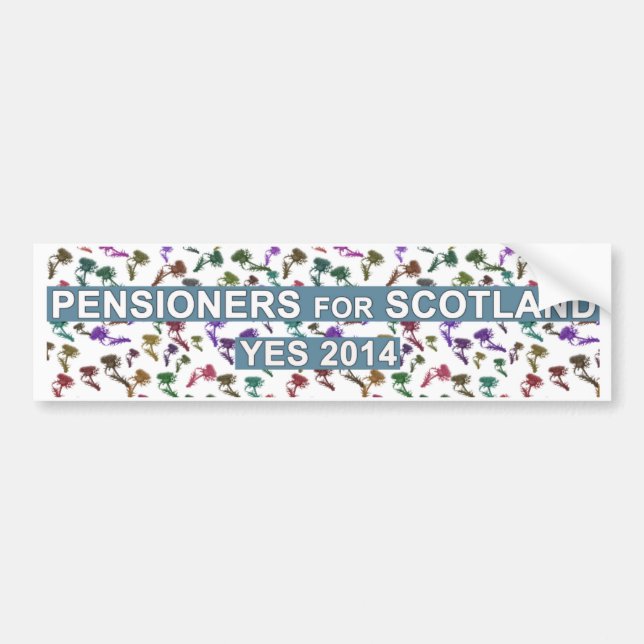 Scottish Pensioners for Independence Sticker (Front)