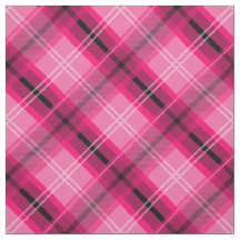 Scottish pink plaid, diagonal fabric