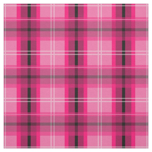 Scottish pink plaid,  fabric (Swatch)