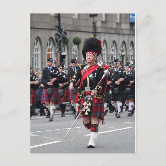Scottish Pipeband Postcard (Front)