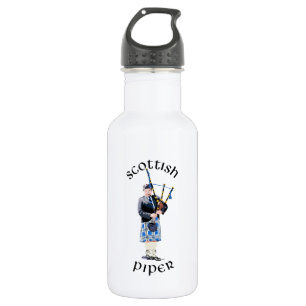 Scottish Piper - Blue Plaid 532 Ml Water Bottle