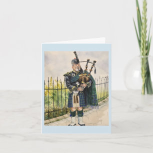 Scottish Piper Card