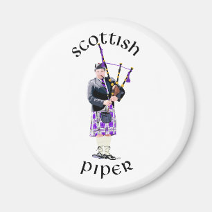 Scottish Piper - Purple Magnet