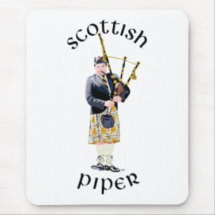 Scottish Piper - Tan Kilt Mouse Pad