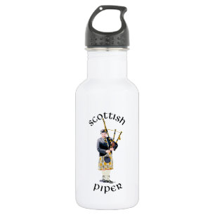 Scottish Piper - Tan Plaid 532 Ml Water Bottle