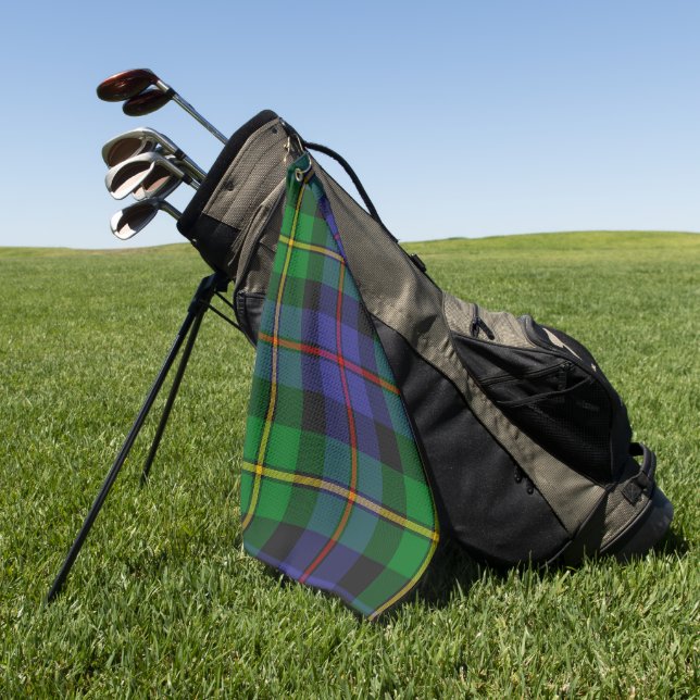Scottish Plaid, Baillie Wm. Wilson, Golf Towel (Green)