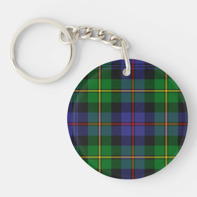 Scottish Plaid Pattern Key Ring (Front)