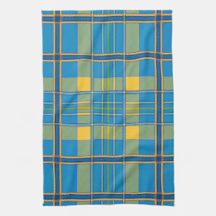 scottish plaid tartan kitchen towel