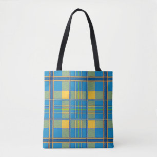 scottish plaid tartan tote bag