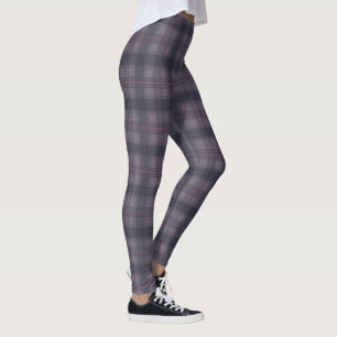 Scottish plaids purple leggings