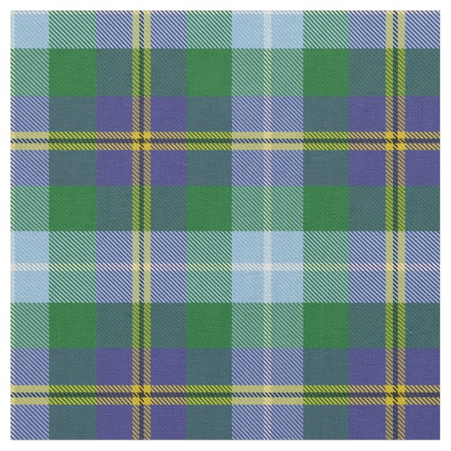 Scottish Porteous Plaid Tartan Fabric (Close Up)