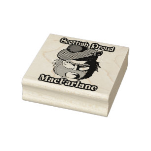 Scottish Proud Clan MacFarlane Art Rubber Stamp