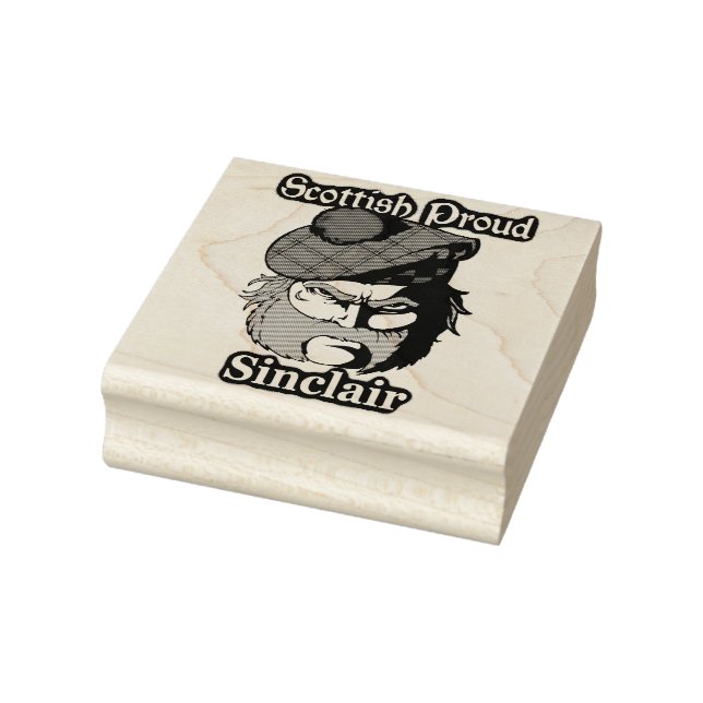Scottish Proud Clan Sinclair Art Rubber Stamp (Stamp)
