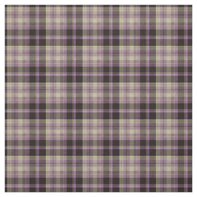 Scottish Purple Heritage Plaid  Fabric (Swatch)