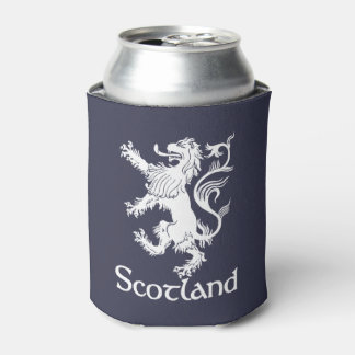Scottish Rampant Lion Navy Blue Can Cooler