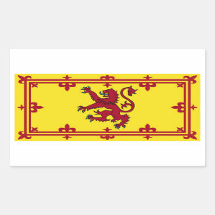 Scottish rampart rectangular sticker