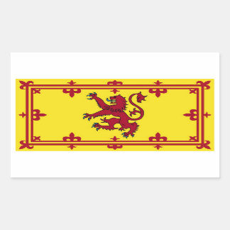 Scottish rampart rectangular sticker