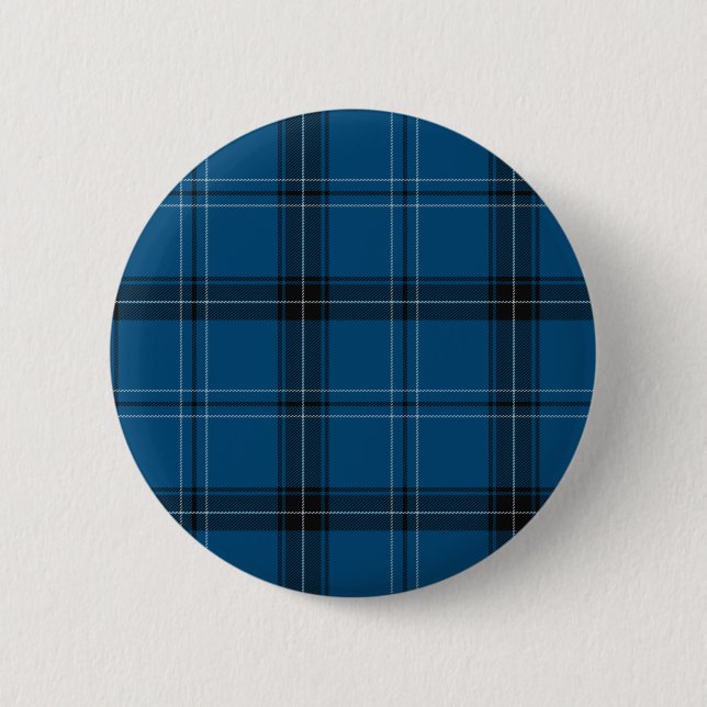 Scottish Ramsay Blue Tartan 6 Cm Round Badge (Front)