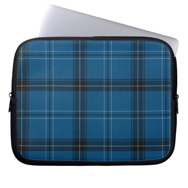 Scottish Ramsay Blue Tartan Laptop Sleeve (Front)
