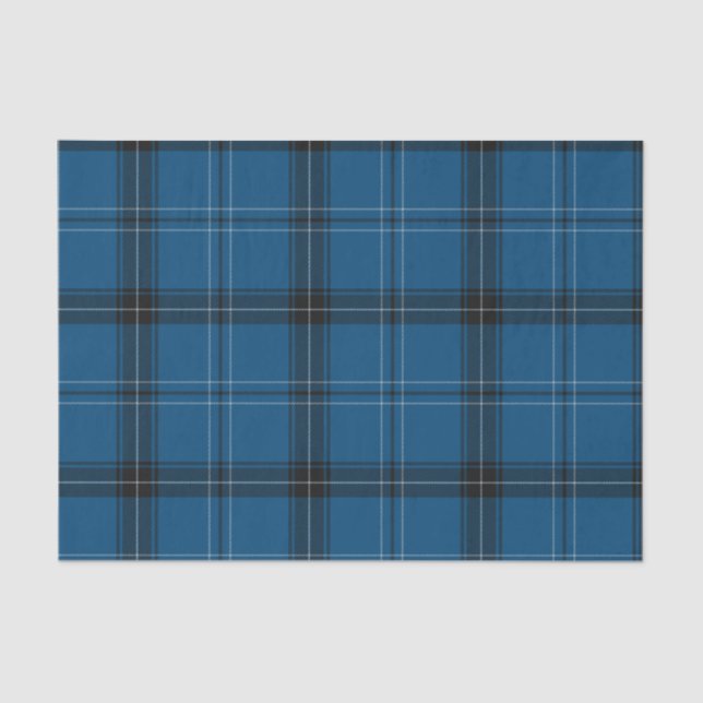 Scottish Ramsay Blue Tartan Tissue Paper (Front)