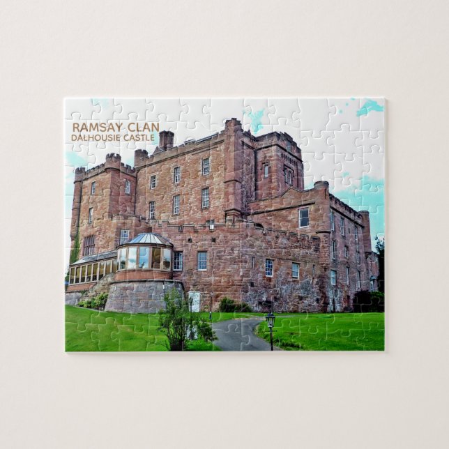 Scottish Ramsay Clan's Dalhousie Castle Puzzle (Horizontal)