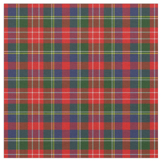 Scottish Red Green Plaid Tartan Fabric