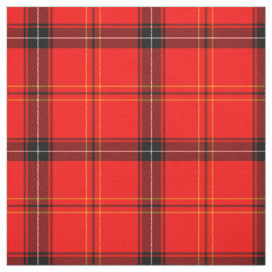 Scottish Red Tartan Fabric