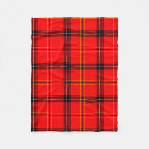 Scottish Red Tartan Fleece Blanket