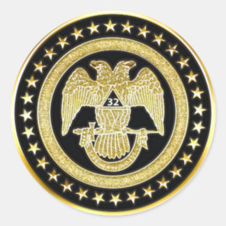 Scottish Rite 32 Classic Round Sticker