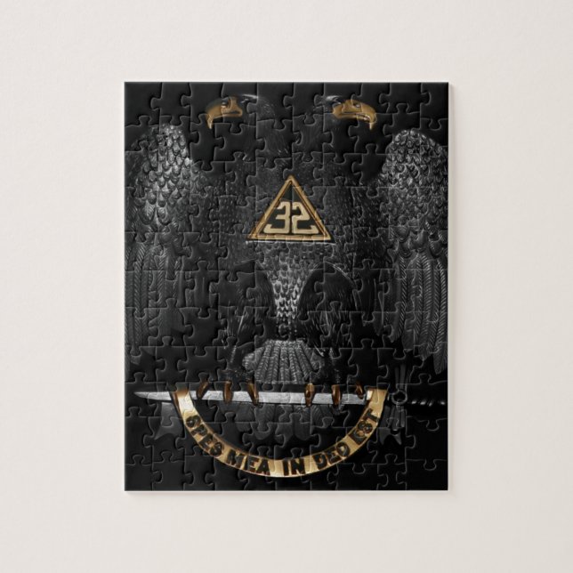 Scottish Rite 32 Degree Mason Eagle Jigsaw Puzzle (Vertical)