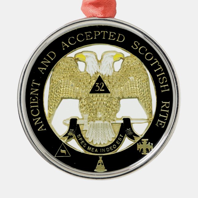 Scottish Rite Metal Tree Decoration (Front)