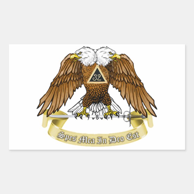 Scottish Rite Rectangular Sticker (Front)