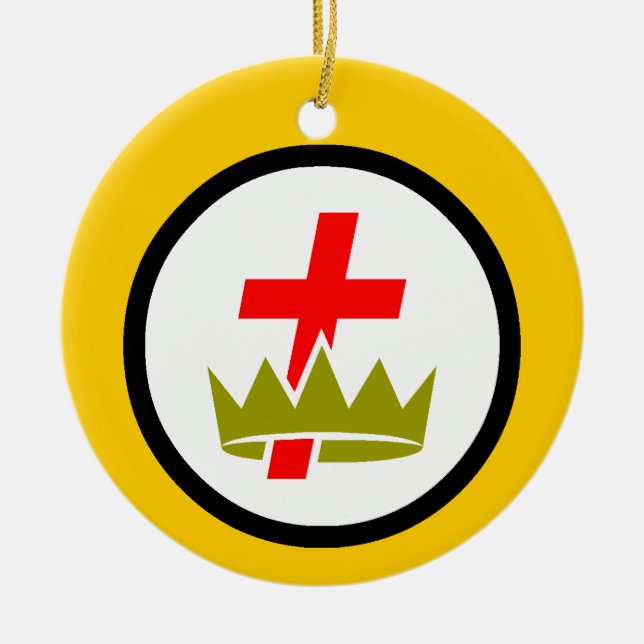 Scottish Rite's Edition Ceramic Ornament (Front)