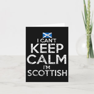 Scottish Roots Scotland Scots Can't Keep Calm Funn Card