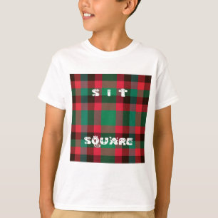 Scottish Royal Chequered Tartan Plaid with Text T-Shirt