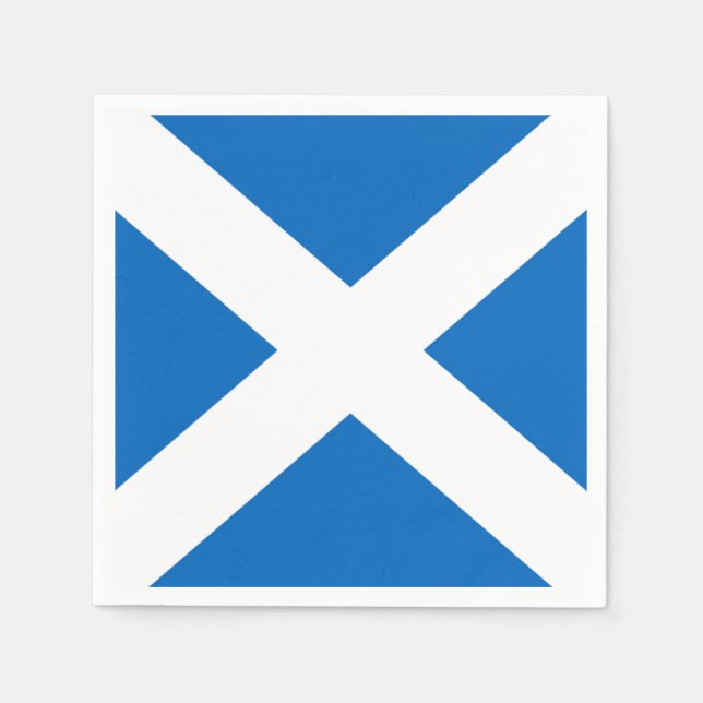 Scottish Saltire Party Napkin (Front)