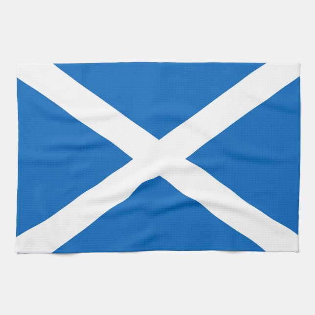 Scottish Saltire Towel (correct color) (Horizontal)