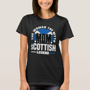Scottish Scotland Scottish Flag Mothers Day T-Shirt