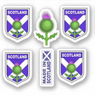 Scottish shield flag thistle made in Scotland